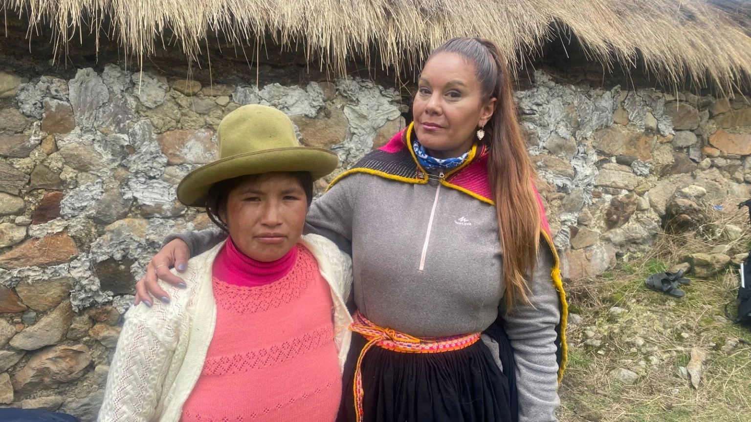 Neni Gibelli en un encuentro en territorio Q’ero